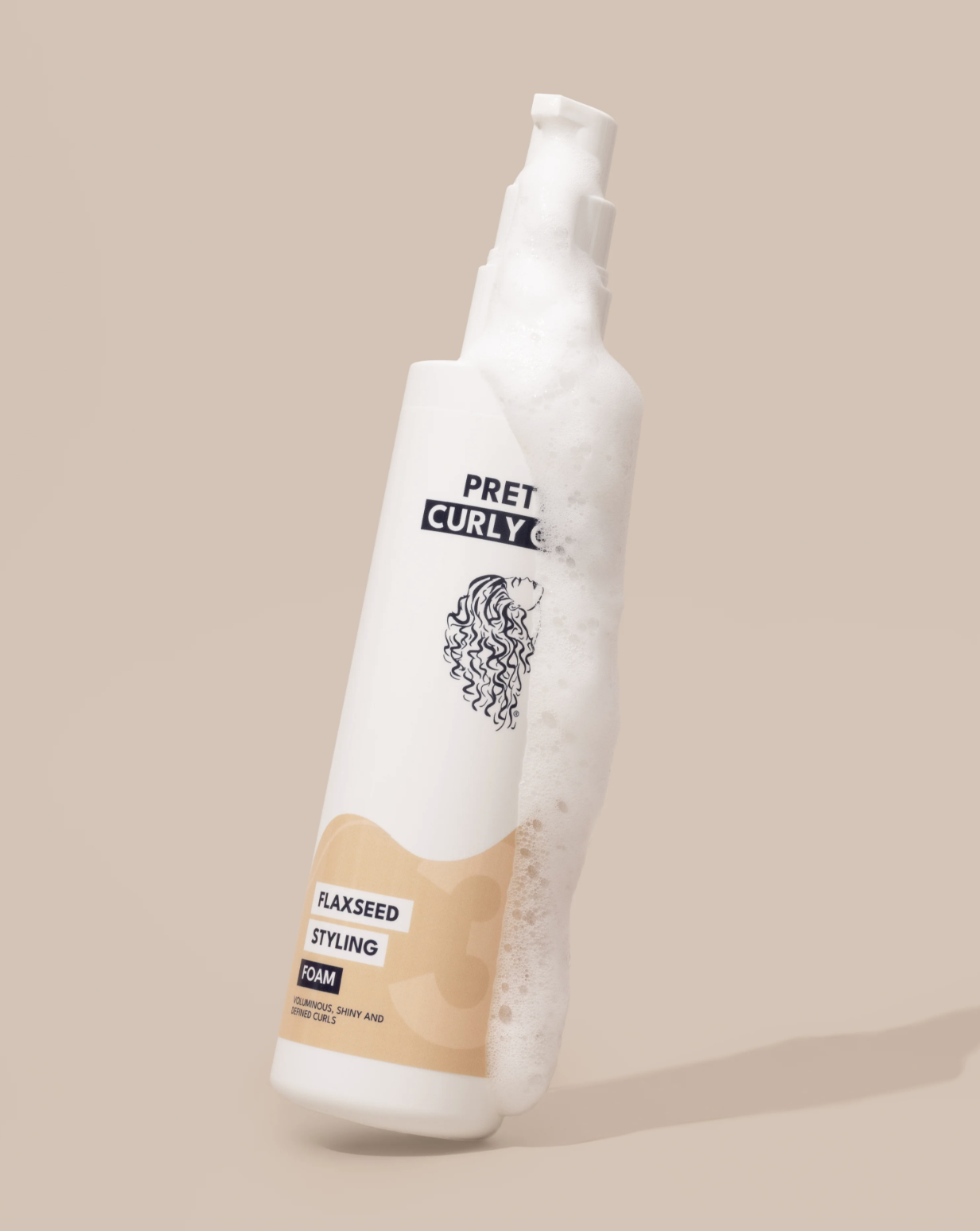 Pretty Curly Girl – Formuojančios linų sėmenų putos, 250 ml