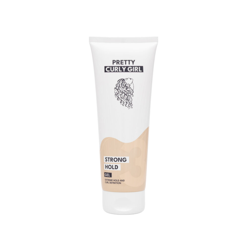Pretty Curly Girl stiprios fiksacijos gelis 250ml