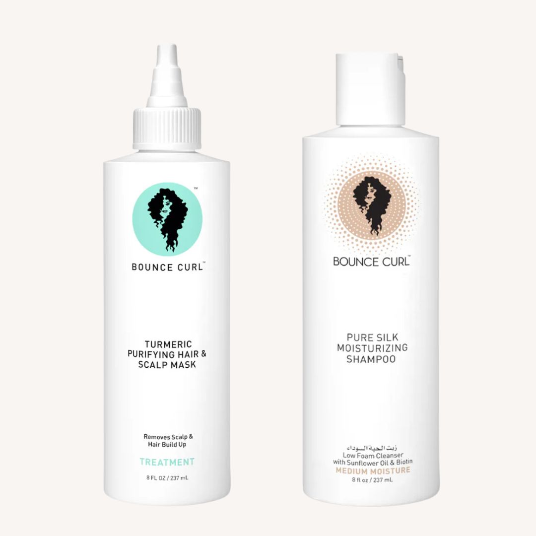 Bounce curl turmeric mask and silk shampoo