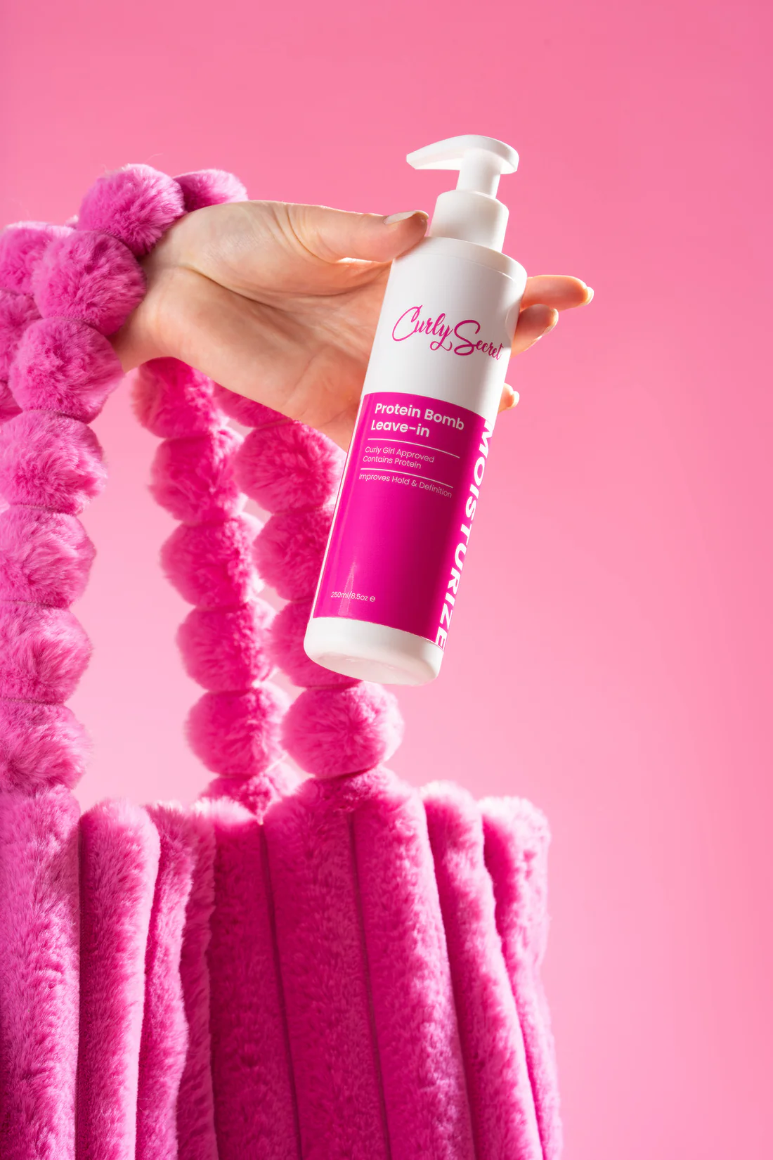 CURLY SECRET Baltyminis leave‑in kondicionierius