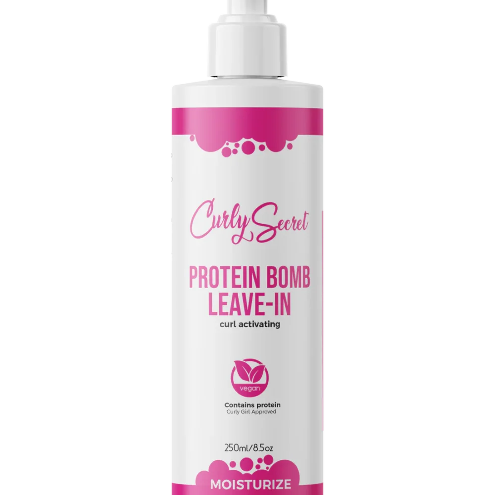 CURLY SECRET Baltyminis leave‑in kondicionierius