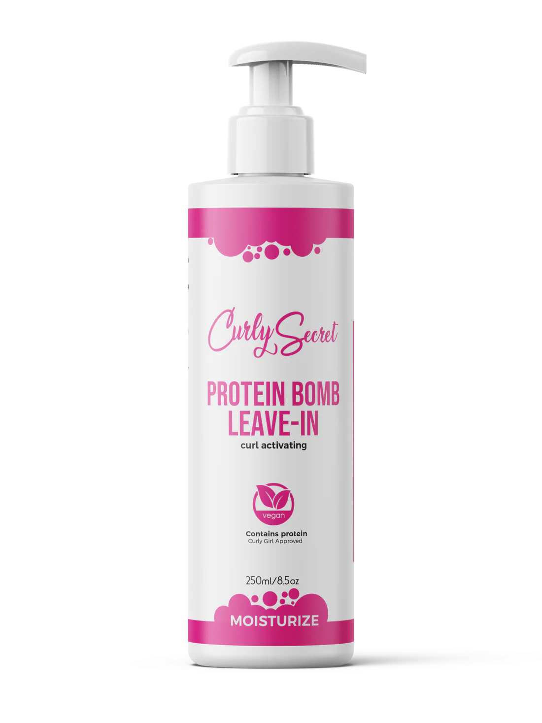 CURLY SECRET Baltyminis leave‑in kondicionierius